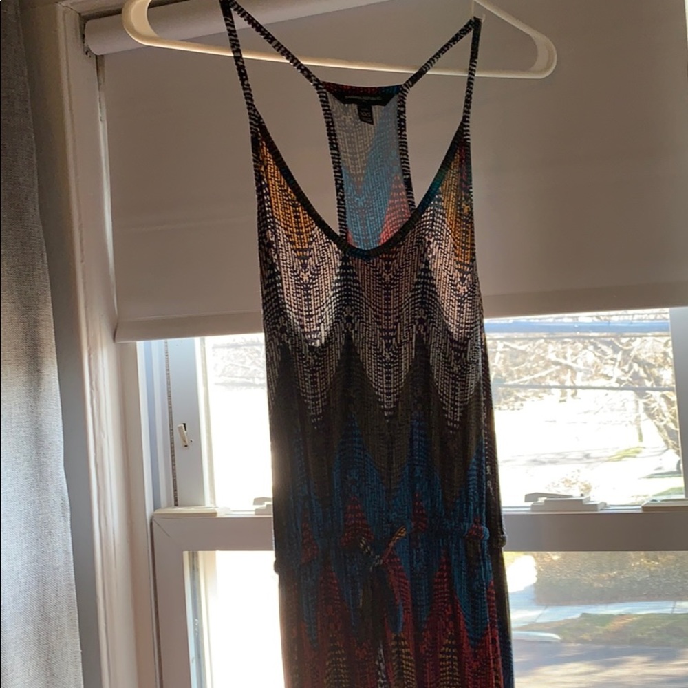 Cinch waist maxi dress